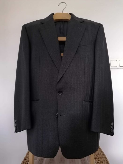 Elegancki garnitur męski ciemny Pierre Cardin