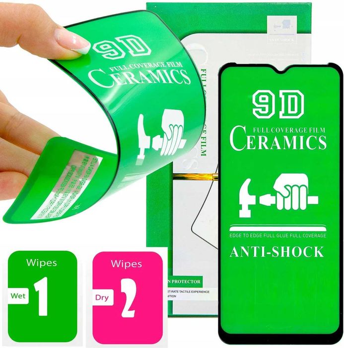 3x Szkło Hybrydowe Ceramiczne 9D do Samsung Galaxy A42 5G