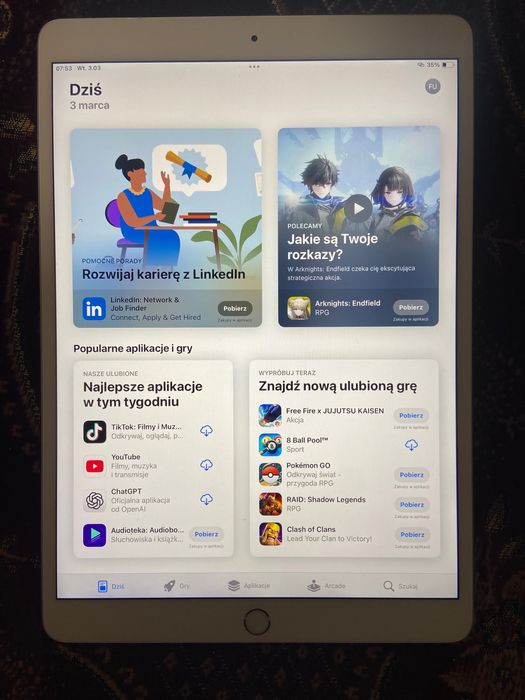 iPad Pro 10,5” 64GB Wi-Fi+Cellular 4G/LTE–bardzo dobry stan