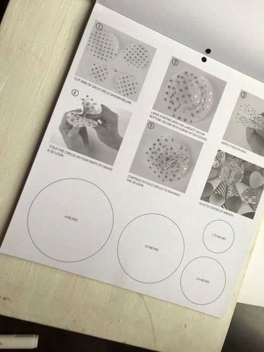 Набор для создания 4 венков к праздникам (DCWV Project Stack)