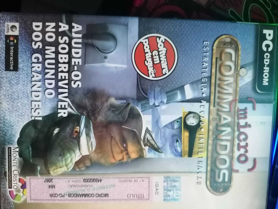 Micro Commandos jogo Pc como novo com caixa original e manual