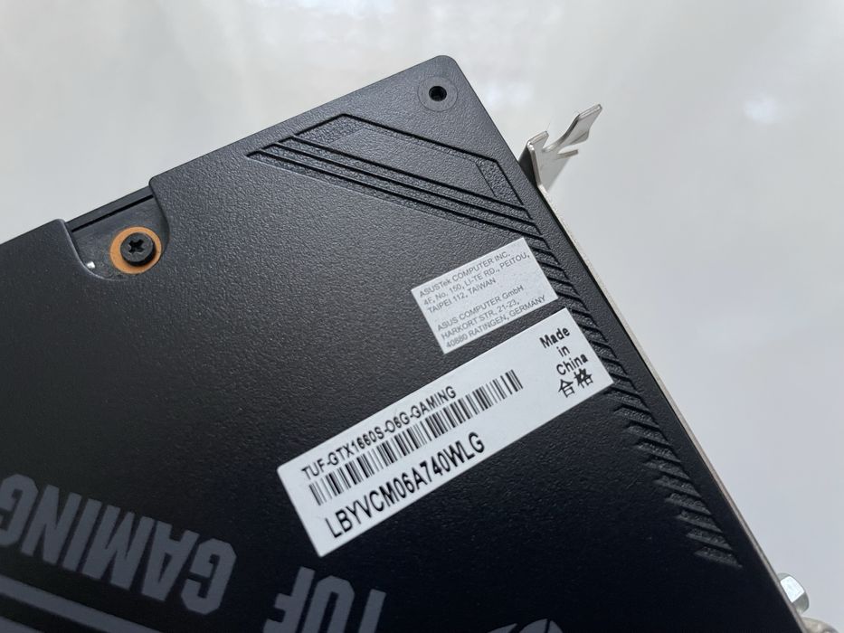 GTX 1660 SUPER 6GB ASUS TUF Gaming | Тести