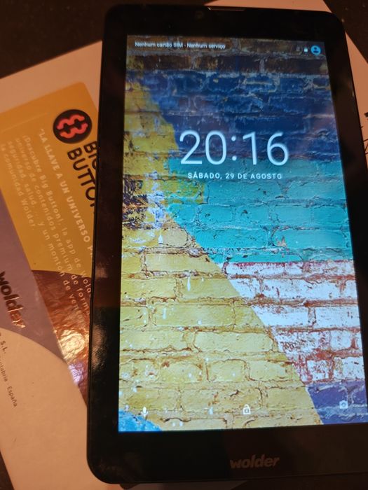 Tablet android telemóvel usado