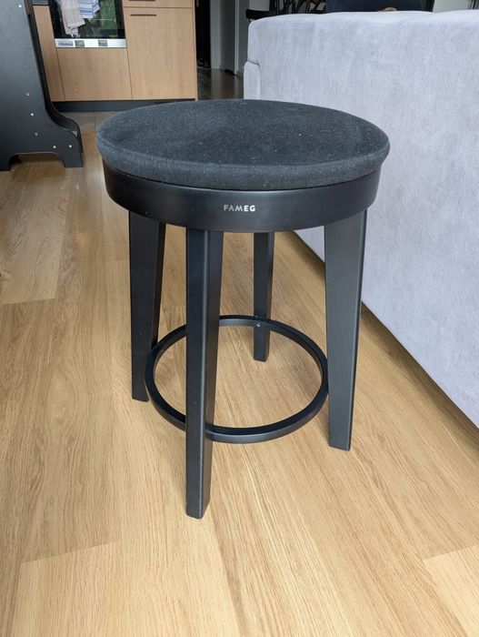 Stołki barowe / hokery FAMEG UFO tapicerowany 3 szt., wysokość 60 cm!