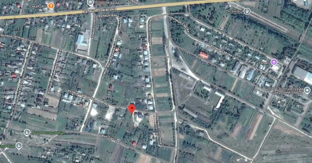 Продаж земельної ділянки з незавершеним будівництвом біля Золочів