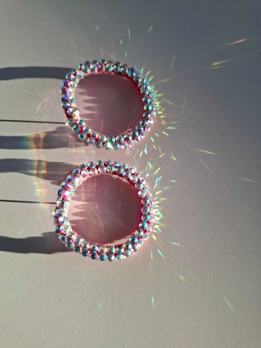 Kolczyki damskie taneczne sceniczne