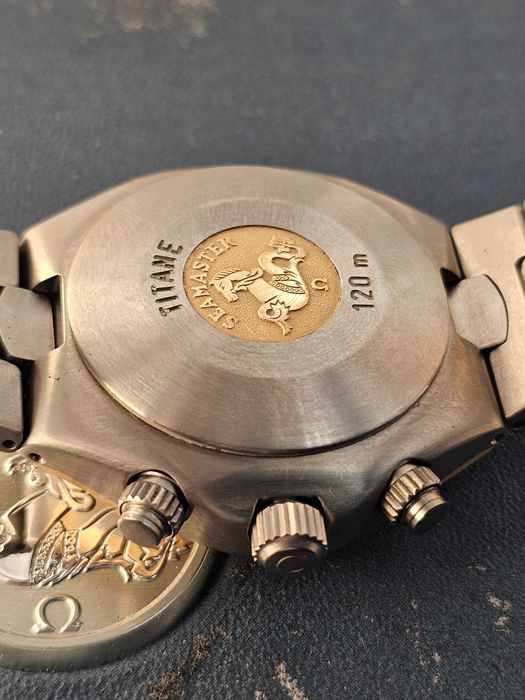 Omega Seamaster Polaris Automatic 18K gold/tytan największy 41 mm full