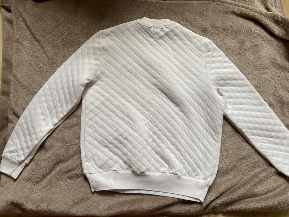 Bluzka biała pikowana S