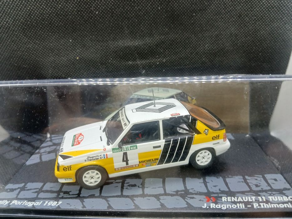 Miniatura  1/43 Renault 11 Turbo- J. Raganoti  Rally  de Portugal  1987