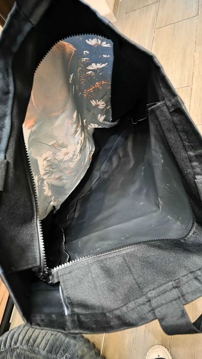 Duża pojemna shopperka z beaglem