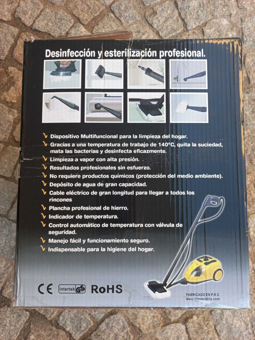 Dispositivo multifunções de limpeza a vapor Erika Vaporello turbo 3