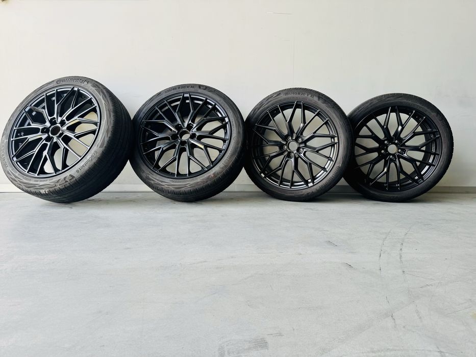 Jantes AEZ Porto Black Perfomance 20’’ com pneus Continental