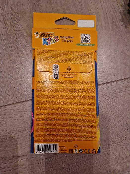 Lápis de Cor BIC Kids Evolution Stripes • 12 cores