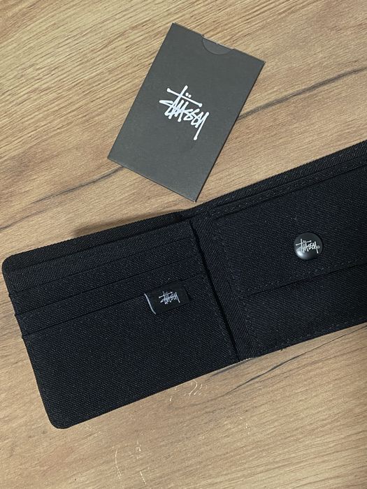 Portfel czarny stussy 3 sztuki