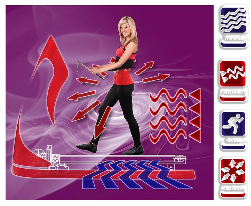 V Line vacu elite  power shape slim activ fit magic body space bieżnia