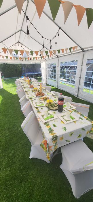 Wynajem: namioty, krzesła, stoły-Komunie, urodziny, wesela, impreza.