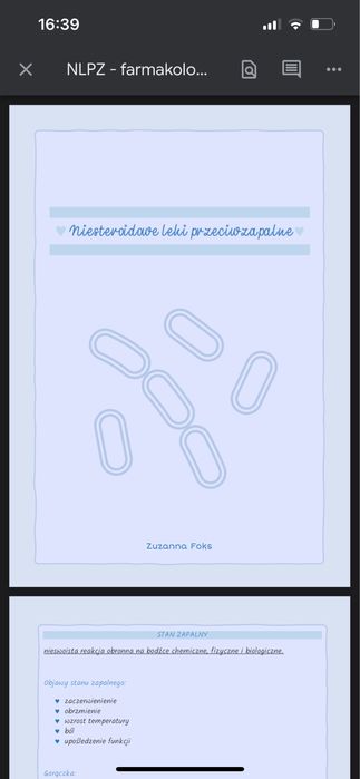 Farmakologia notatki - pielęgniarstwo, położnictwo