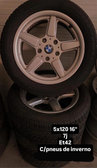 Jantes e pneus usadas