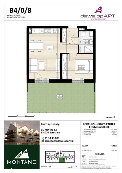 Montano | apartament 2-pok. | B4/0/8