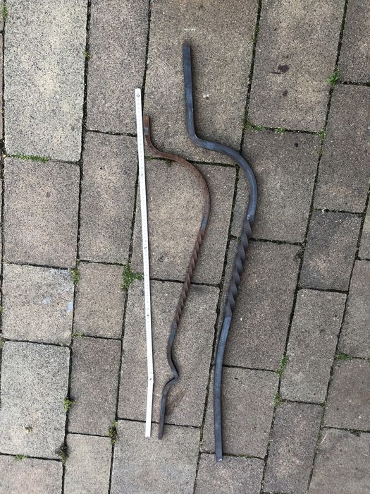 Element do ogrodzenia kutego, motyw C, skuwka, tralka