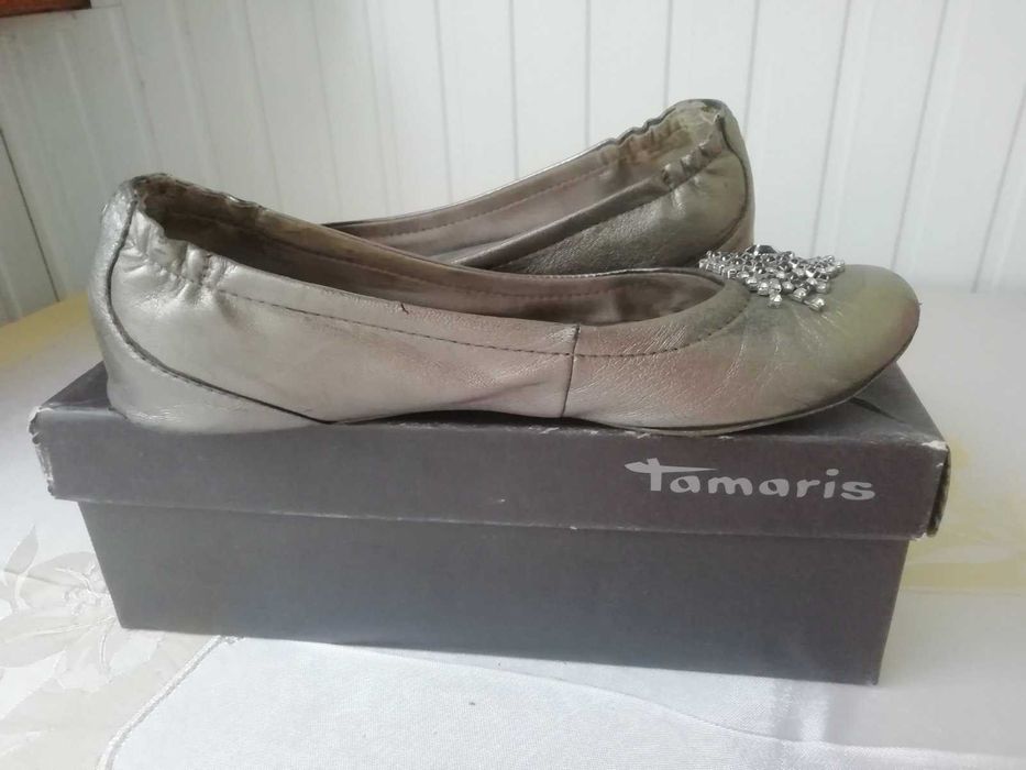 Балетки р 38 натуральная кожа, тм Tamaris
