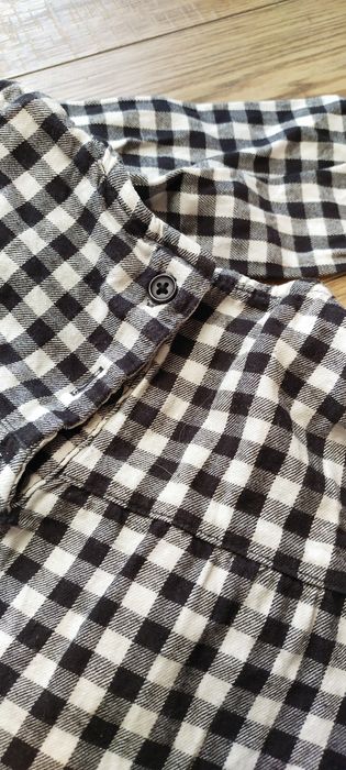 Bluzeczka a la flanelowa w kratkę, rozm. 86-80