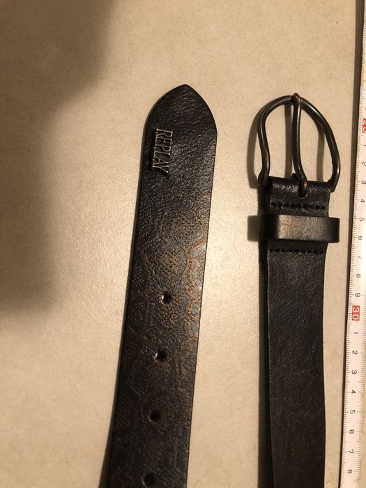 Pasek skórzany Replay jak nowy