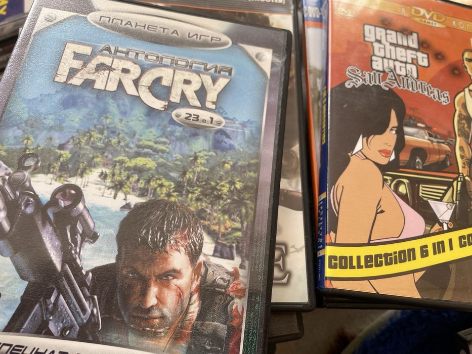 DvD диски. FarCry, GTA SanAndreas та інші