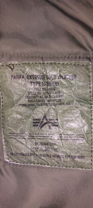 Aляска Alpha  N-3B Parka оригінал.