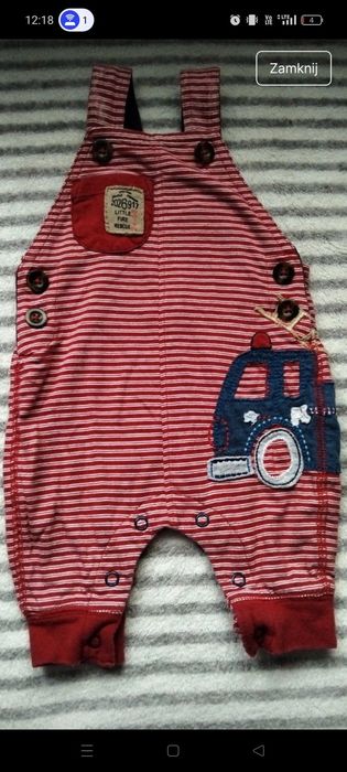 Spodnie ogrodniczki next straż 56