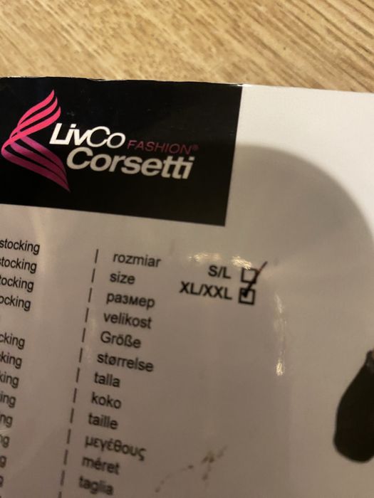 Sprzedam  czarne body LivCo Corsetti Zita nowe