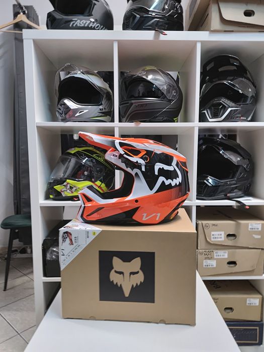 Kask FOX flo leed orange nowy cross enduro quad roz XXL