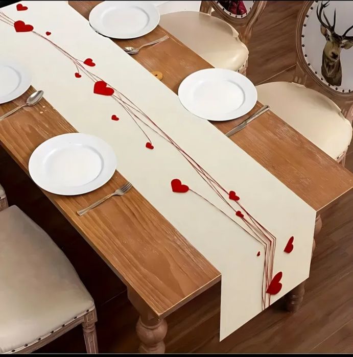 Toalhas de mesa dia dos namorados