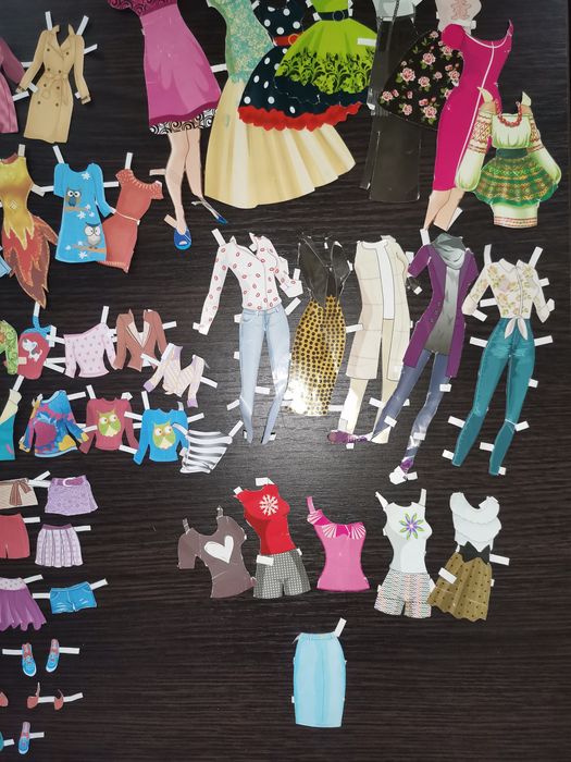 Бумажные куклы одевалки ателье детское ляльки паперові