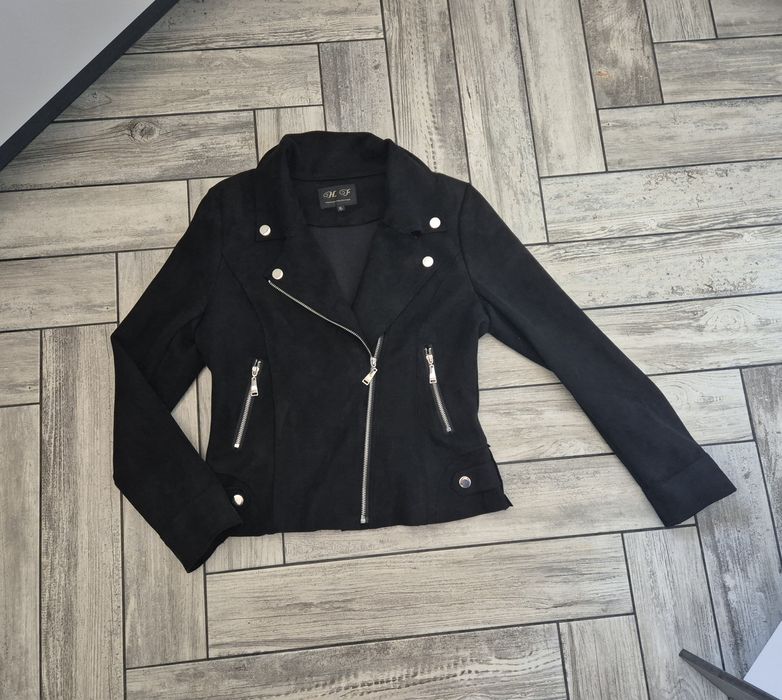 Czarna ramoneska zamszowa M/L