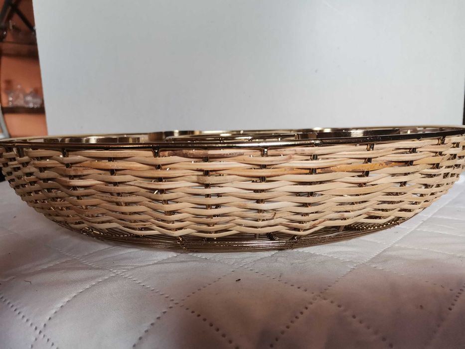 Duży złoty świecznik 4 swiece