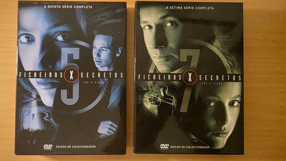 Temporadas 5 e 7 de "X Files" (Ficheiros Secretos) em DVD