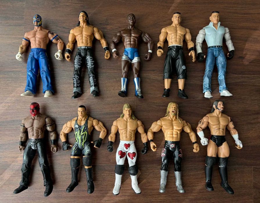 Bonecos wwe figuras wrestling ringue titulos cintos elite acessorios