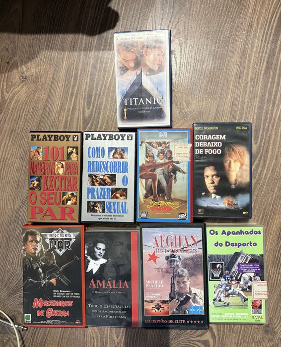 Conjunto cassetes VHS originais