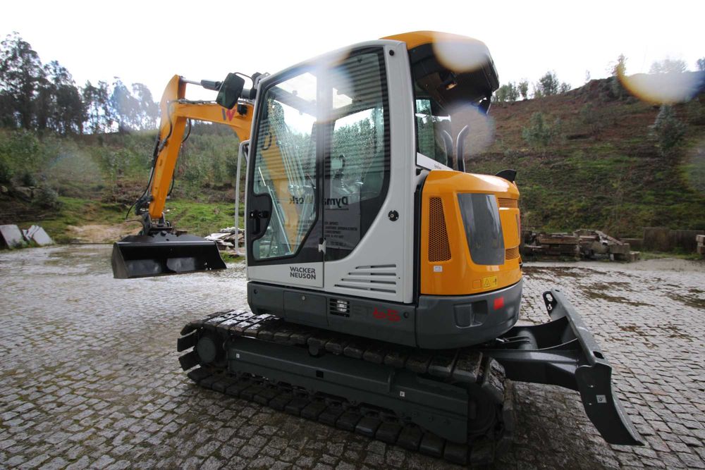 Mini Giratória Wacker Neuson ET 65 Balde Limpeza Hidráulico luzes 360