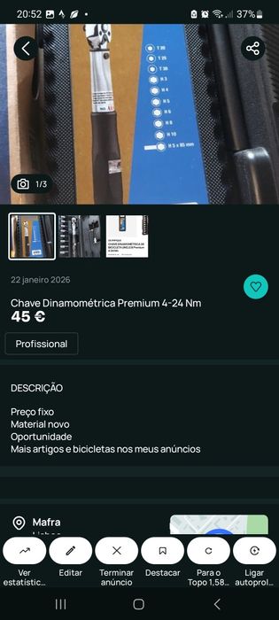 Acessórios para bicicletas oportunidades