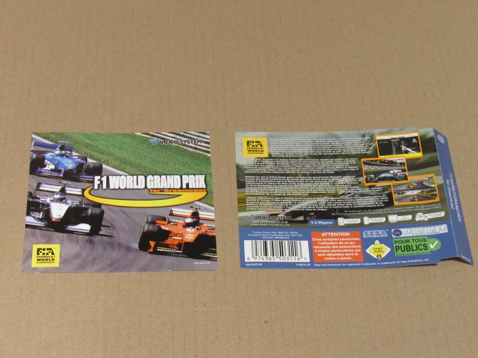 Jogo Sega Dreamcast F1 World Grand Prix