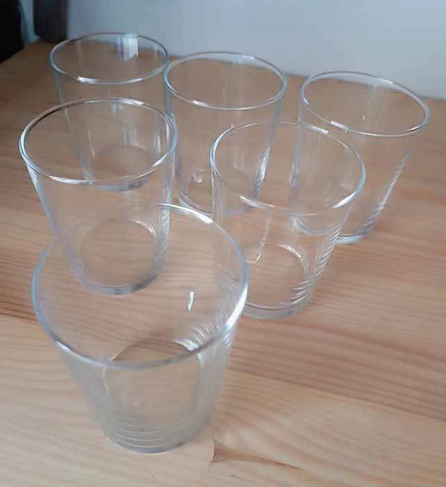 Copos de vidro IKEA novos