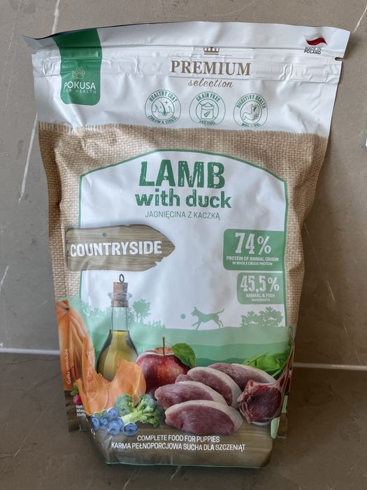 Karma Pokusa jagniecina z kaczką dla szczeniąt