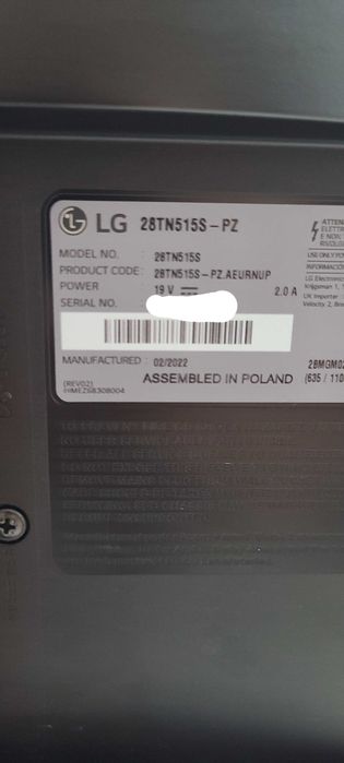 TV LG 28tn515S-pz