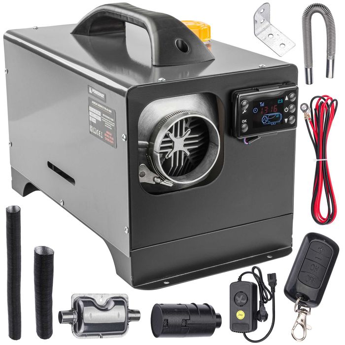 nagrzewnica olejowa spalinowa ogrzewanie postojowe 12kw 12v dc / 24v dc/ ptrzetwornica 230v  PM-AG-8M4