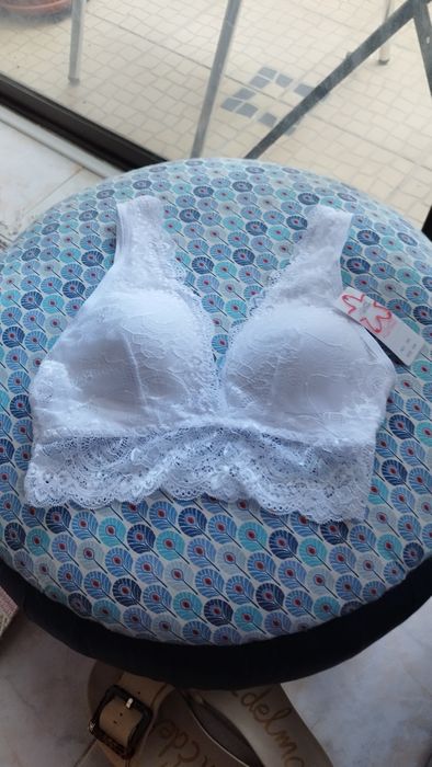 Bralete branco tam s/m