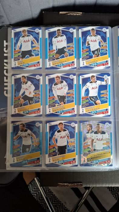 Karty Tottenham Hotspur
2016/17
Topps Match Attax 
Uefa Champions Leag