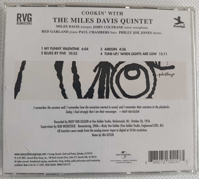 THE MILES DAVIS QUINTET - Cookin´ with