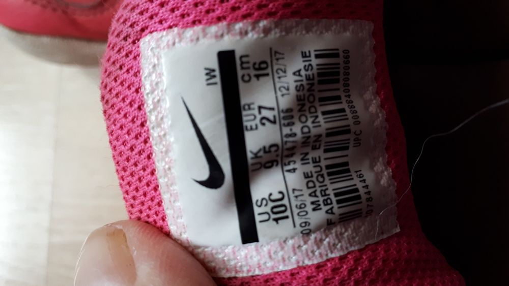 Buty Nike 27 różowe + trampki 28